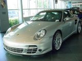2009 Arctic Silver Metallic Porsche 911 Turbo Coupe #10722551