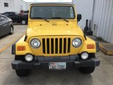 2004 Solar Yellow Jeep Wrangler Unlimited 4x4 #107570265