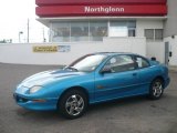 Bright Blue Aqua Metallic Pontiac Sunfire in 1999
