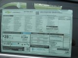 2016 Chevrolet Sonic LT Hatchback Window Sticker