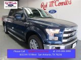 2015 Blue Jeans Metallic Ford F150 Lariat SuperCrew #107761705