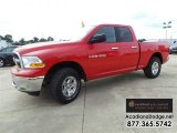 2012 Flame Red Dodge Ram 1500 SLT Quad Cab 4x4 #107797498