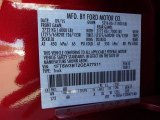 2016 F350 Super Duty Color Code for Ruby Red Metallic - Color Code: RR