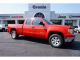 2013 Fire Red GMC Sierra 1500 SLE Extended Cab 4x4 #107881439