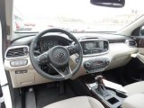 2016 Kia Sorento EX V6 AWD Stone Beige Interior