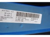 2016 Charger Color Code for B5 Blue Pearl - Color Code: PQD