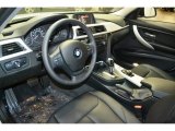 2015 BMW 3 Series 320i Sedan Black Interior