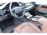 2016 Audi A8 L 3.0T quattro Nougat Brown Interior