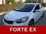2016 Snow White Pearl Kia Forte EX Sedan #108108460