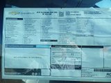 2015 Chevrolet Silverado 2500HD WT Regular Cab 4x4 Window Sticker
