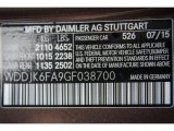 2016 SL Color Code for Dolomite Brown Metallic - Color Code: 526