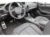 2016 Audi A3 2.0 Premium quattro Cabriolet Black Interior