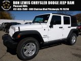 2016 Bright White Jeep Wrangler Unlimited Sport 4x4 #108205215