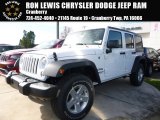 2016 Bright White Jeep Wrangler Unlimited Sport 4x4 #108287014