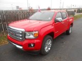 Cardinal Red GMC Canyon in 2016
