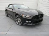 2016 Shadow Black Ford Mustang EcoBoost Premium Convertible #108375030