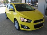 2016 Bright Yellow Chevrolet Sonic LT Hatchback #108402898