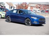 2016 Deep Impact Blue Metallic Ford Fusion SE #108435650