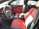 2016 Dodge Charger SXT AWD Black/Ruby Red Interior