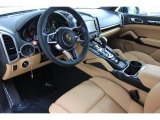 2016 Porsche Cayenne Diesel Black/Luxor Beige Interior
