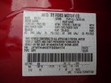 2015 Edge Color Code for Ruby Red Metallic - Color Code: RR