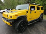 Yellow Hummer H2 in 2007