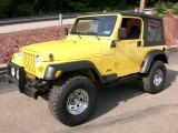 2002 Solar Yellow Jeep Wrangler X 4x4 #10831656