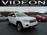 2013 Bright White Jeep Grand Cherokee Overland 4x4 #108610427