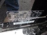 2016 Azera Color Code for Eclipse Black - Color Code: TB7