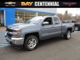 2016 Slate Grey Metallic Chevrolet Silverado 1500 LT Double Cab 4x4 #108643644