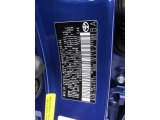 2016 Corolla Color Code for Blue Crush Metallic - Color Code: 8W7