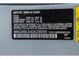 2016 M4 Color Code for Silverstone Metallic - Color Code: A29