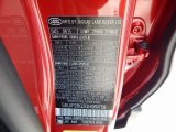 2016 Range Rover Evoque Color Code for Firenze Red Metalllic - Color Code: 868