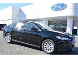 2016 Shadow Black Ford Fusion S #108864615