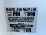 2015 F-TYPE Color Code for Polaris White - Color Code: NER