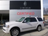 White Platinum Lincoln Navigator in 2014
