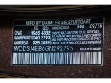 2016 CLA Color Code for Cocoa Brown Metallic - Color Code: 990