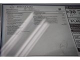 2016 Mercedes-Benz CLA 250 Window Sticker
