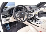 2016 BMW 7 Series 740i Sedan Ivory White Interior