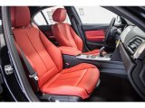 2016 BMW 3 Series 328i Sedan Black Interior