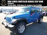 2016 Hydro Blue Pearl Jeep Wrangler Unlimited Sport 4x4 #109001524