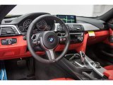 2016 BMW 4 Series 435i Coupe Coral Red Interior