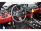 2016 BMW 4 Series 435i Coupe Coral Red Interior