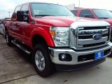 2016 Race Red Ford F250 Super Duty XLT Crew Cab 4x4 #109024599