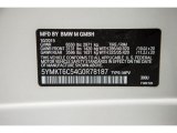 2016 X5 M Color Code for Alpine White - Color Code: 300