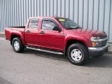 2005 Dark Cherry Red Metallic Chevrolet Colorado LS Crew Cab 4x4 #1085858