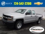 2016 Silver Ice Metallic Chevrolet Silverado 1500 WT Double Cab 4x4 #109114030