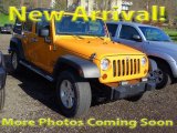 2012 Dozer Yellow Jeep Wrangler Unlimited Sport 4x4 #109231913