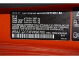 2015 2 Series Color Code for Valencia Orange - Color Code: B44
