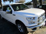 2016 White Platinum Ford F150 Lariat SuperCrew 4x4 #109306160